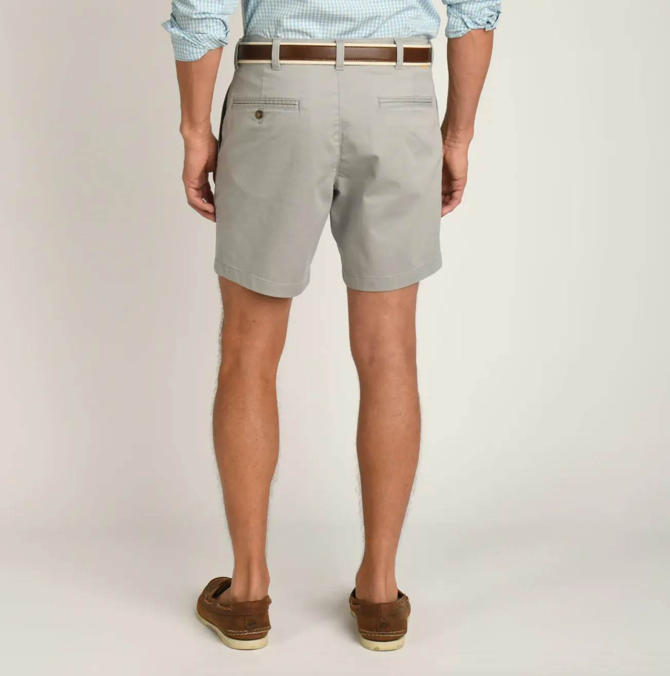 7" Gold School Chino Short Limestone Gray