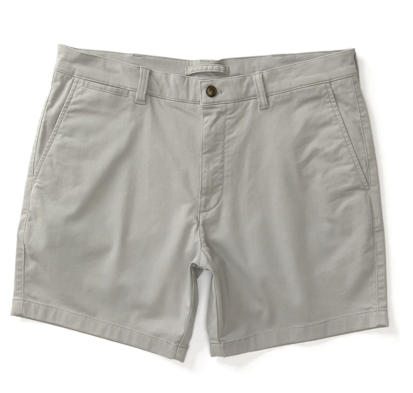 7" Gold School Chino Short Limestone Gray