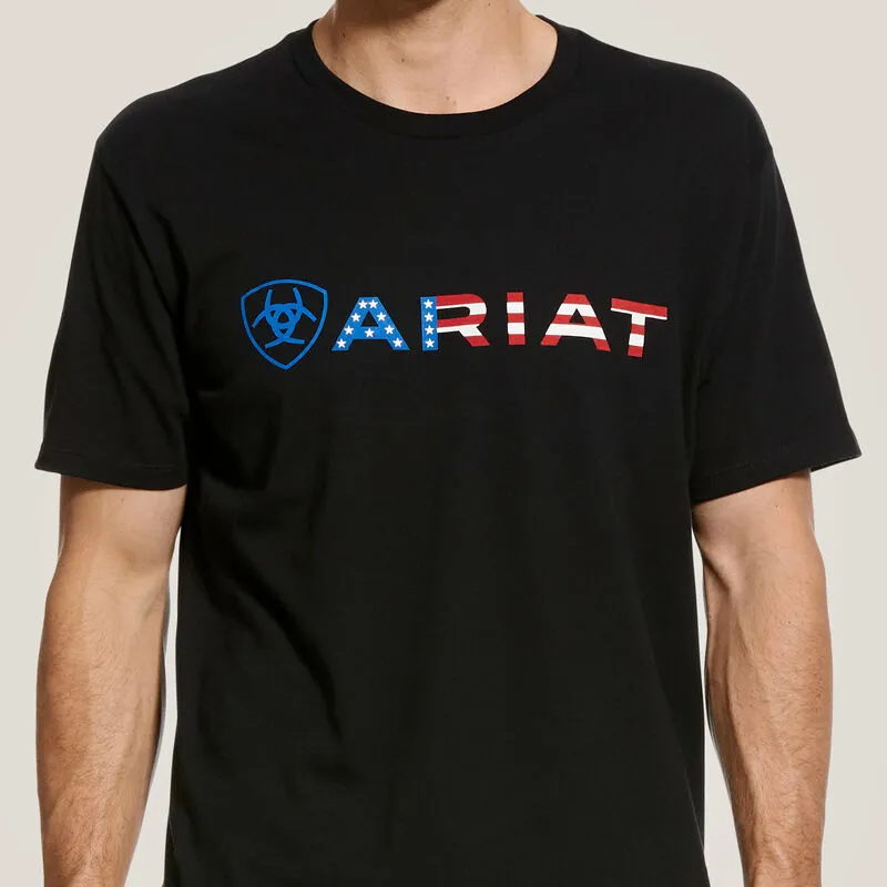 Ariat Mens USA Wordmark T-Shirt Style 10031731