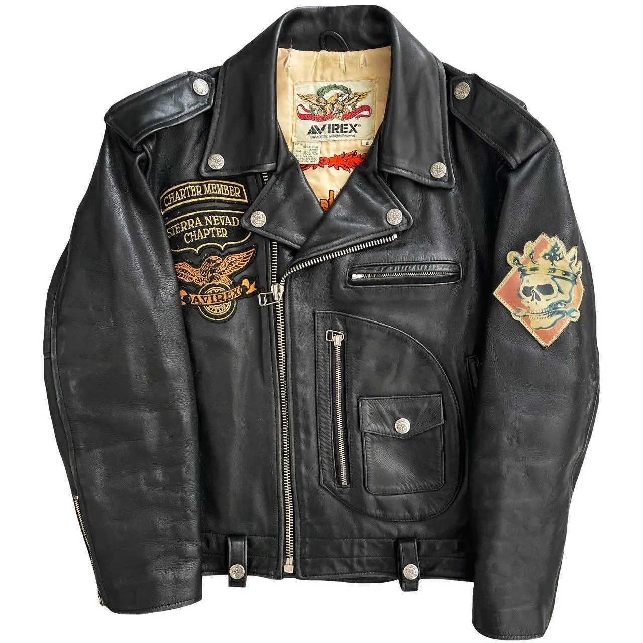 Avirex Leather Biker Jacket