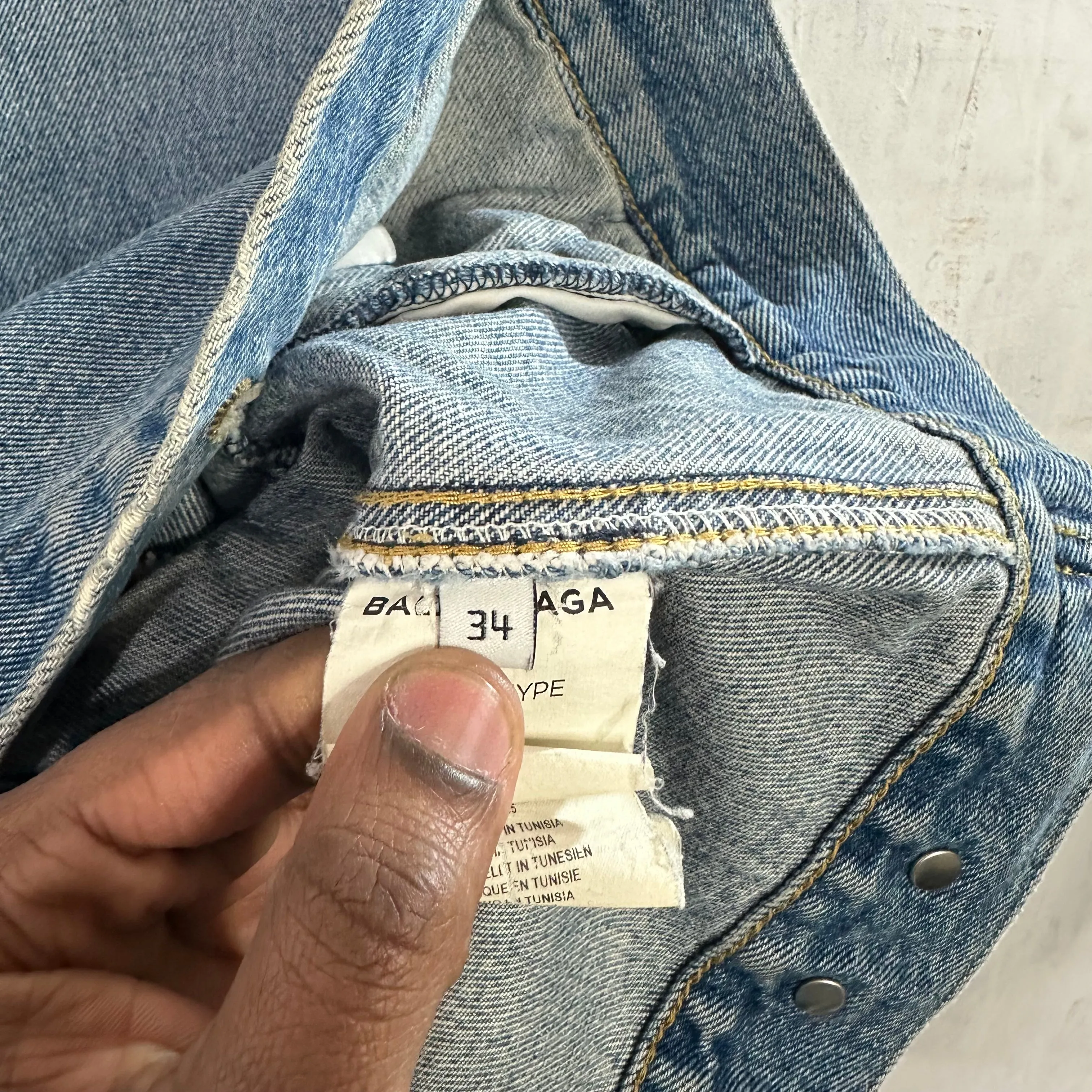 Balenciaga Denim Swing Jacket