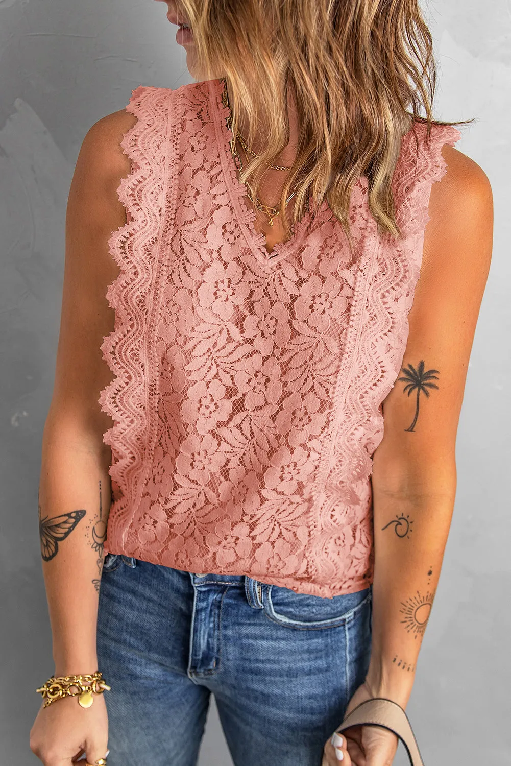 Beach Lace Tank Top