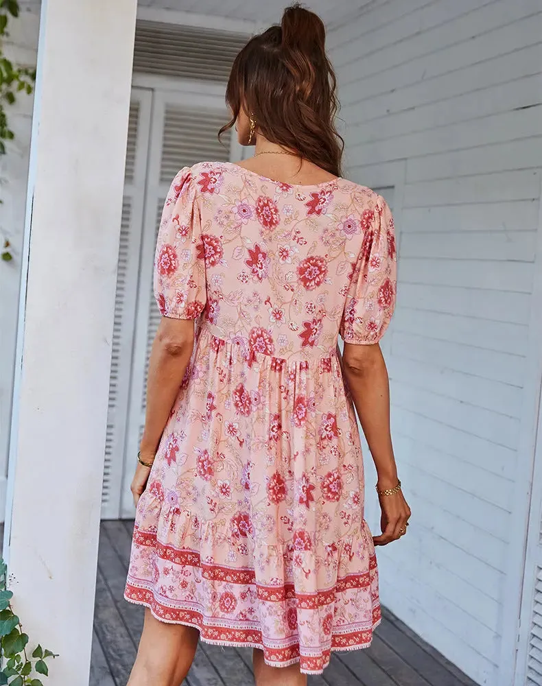 Boho Floral Dress