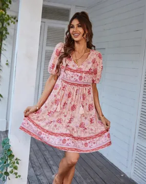 Boho Floral Dress