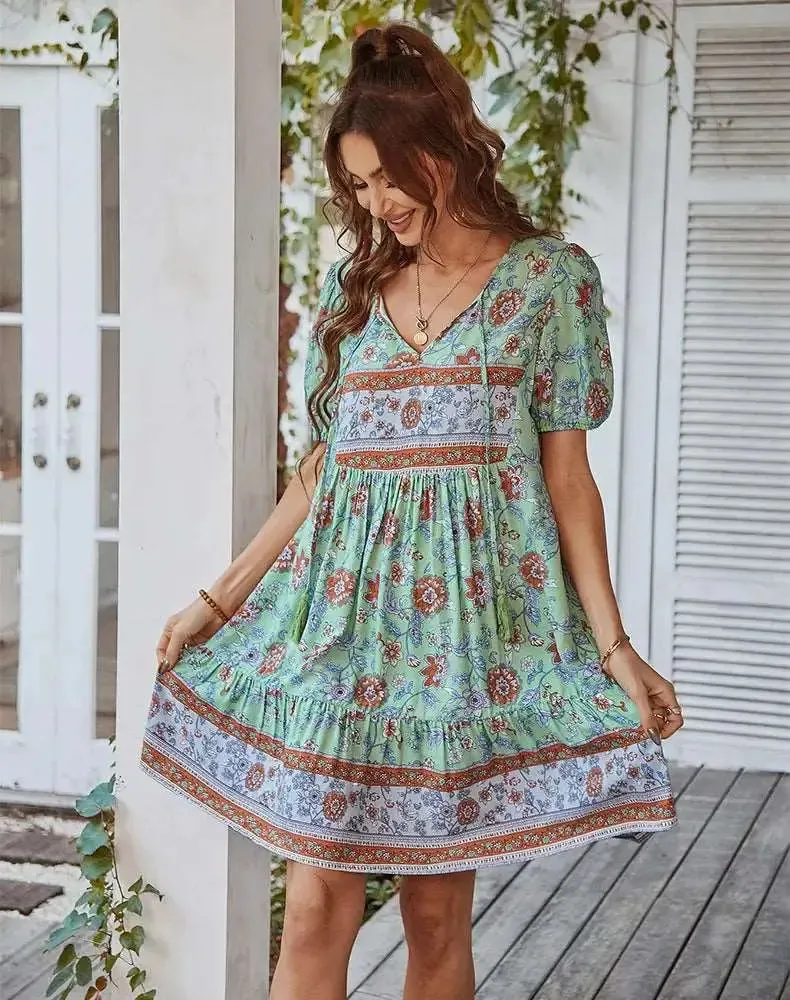 Boho Floral Dress