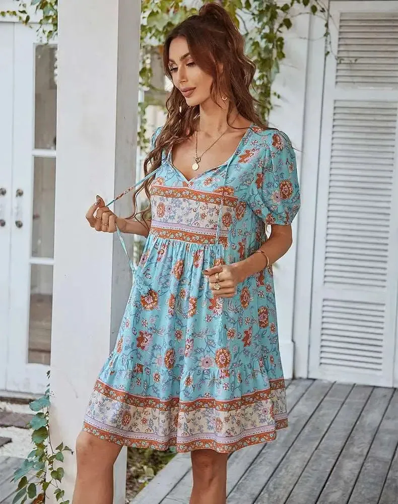 Boho Floral Dress