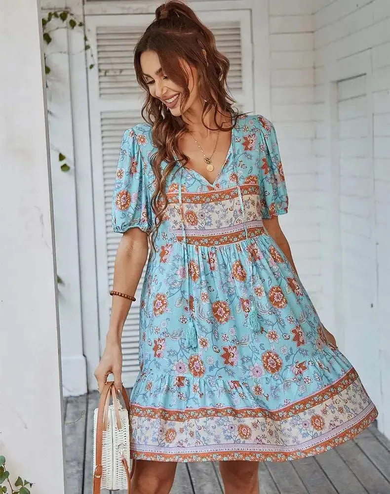 Boho Floral Dress