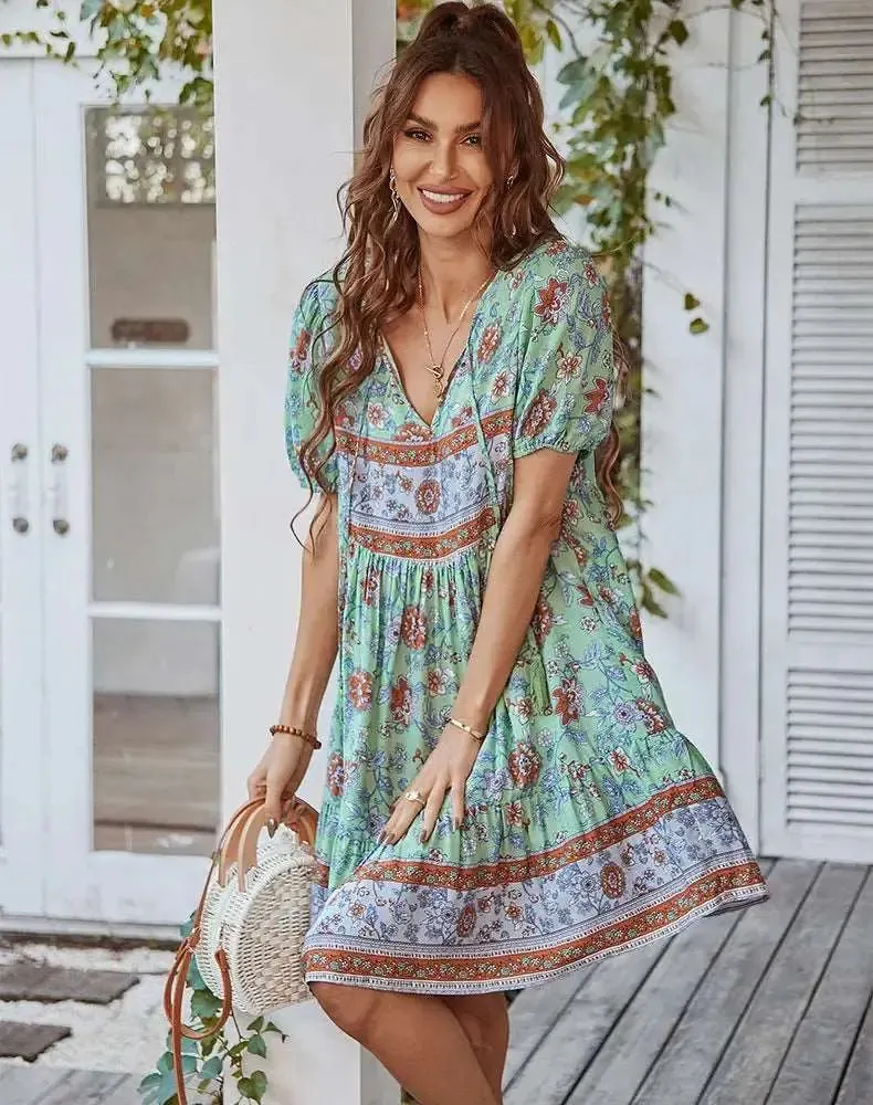 Boho Floral Dress