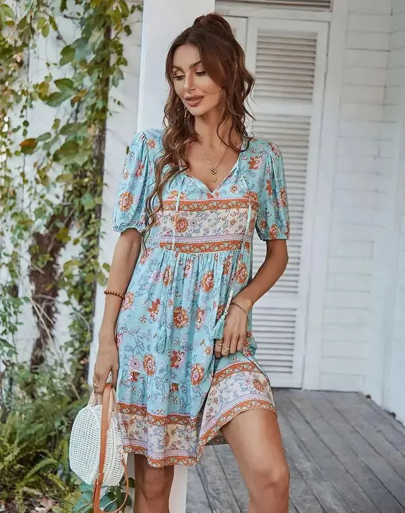 Boho Floral Dress