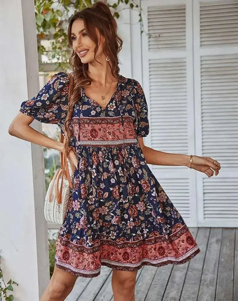 Boho Floral Dress