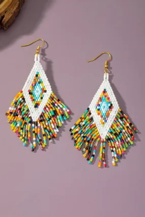 Boho Multicolor Tassel Earrings