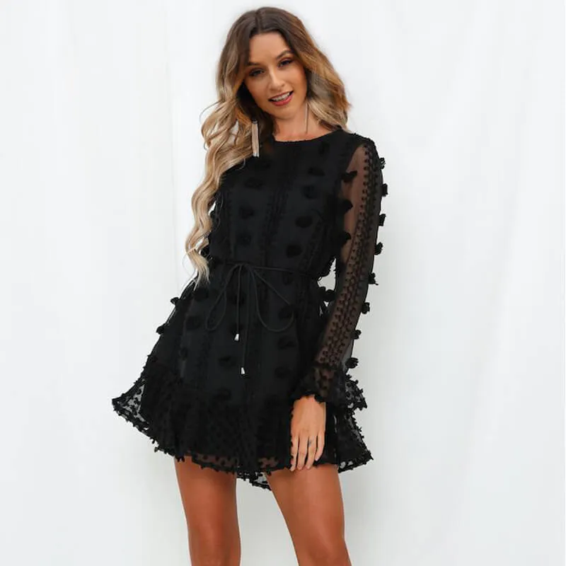 Boho Splice Short Dress