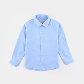 Boys Oxford Formal Shirt - L- BLUE