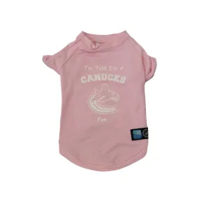 Canucks fan t-shirt - pink