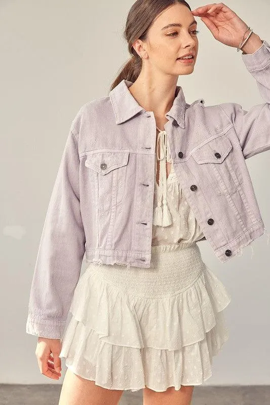 Chic Denim Woven Jacket