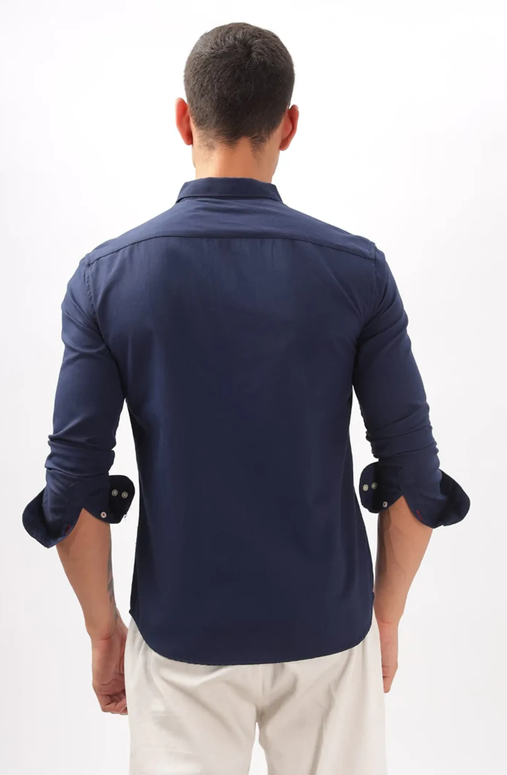 Classic Oxford Navy Blue Formal Shirt