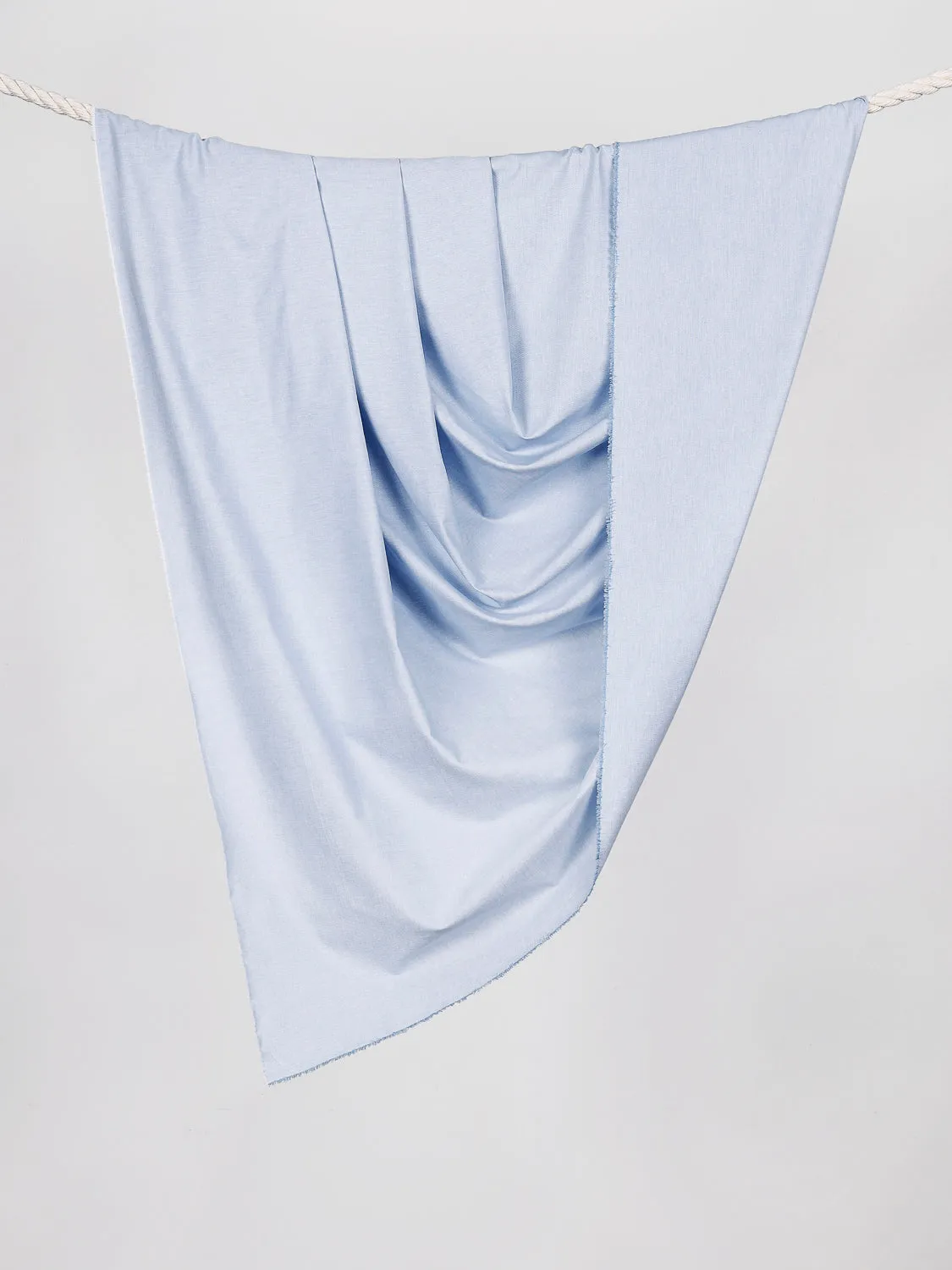 Cotton Oxford Shirting - Light Blue