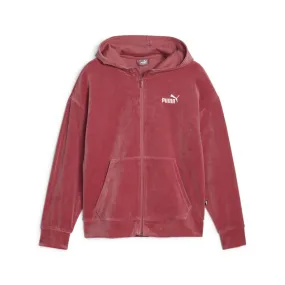 Essentials Elevated Velour Full-Zip Hoodie