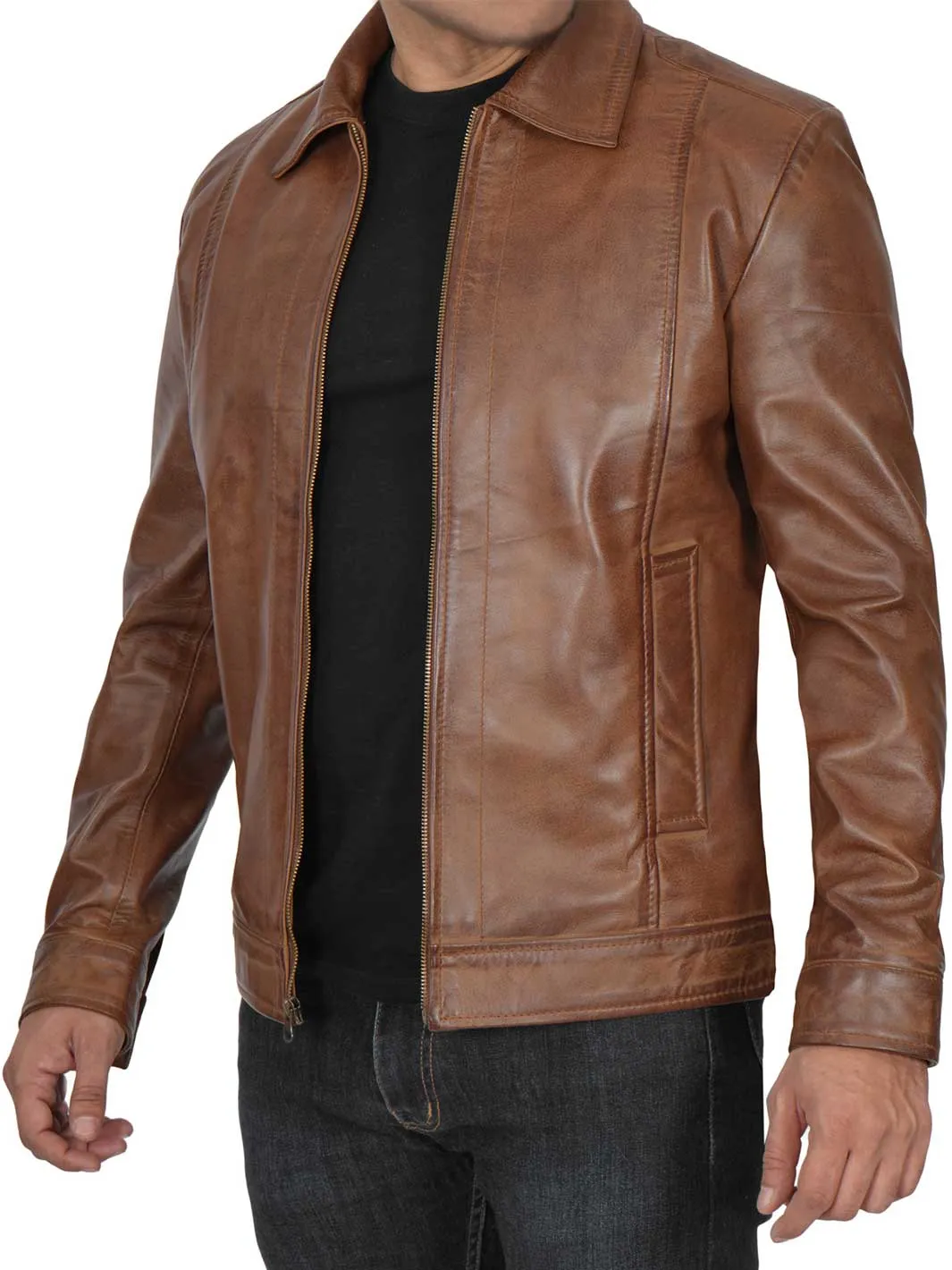 John Wick Mens Chocolate Brown Leather Jacket