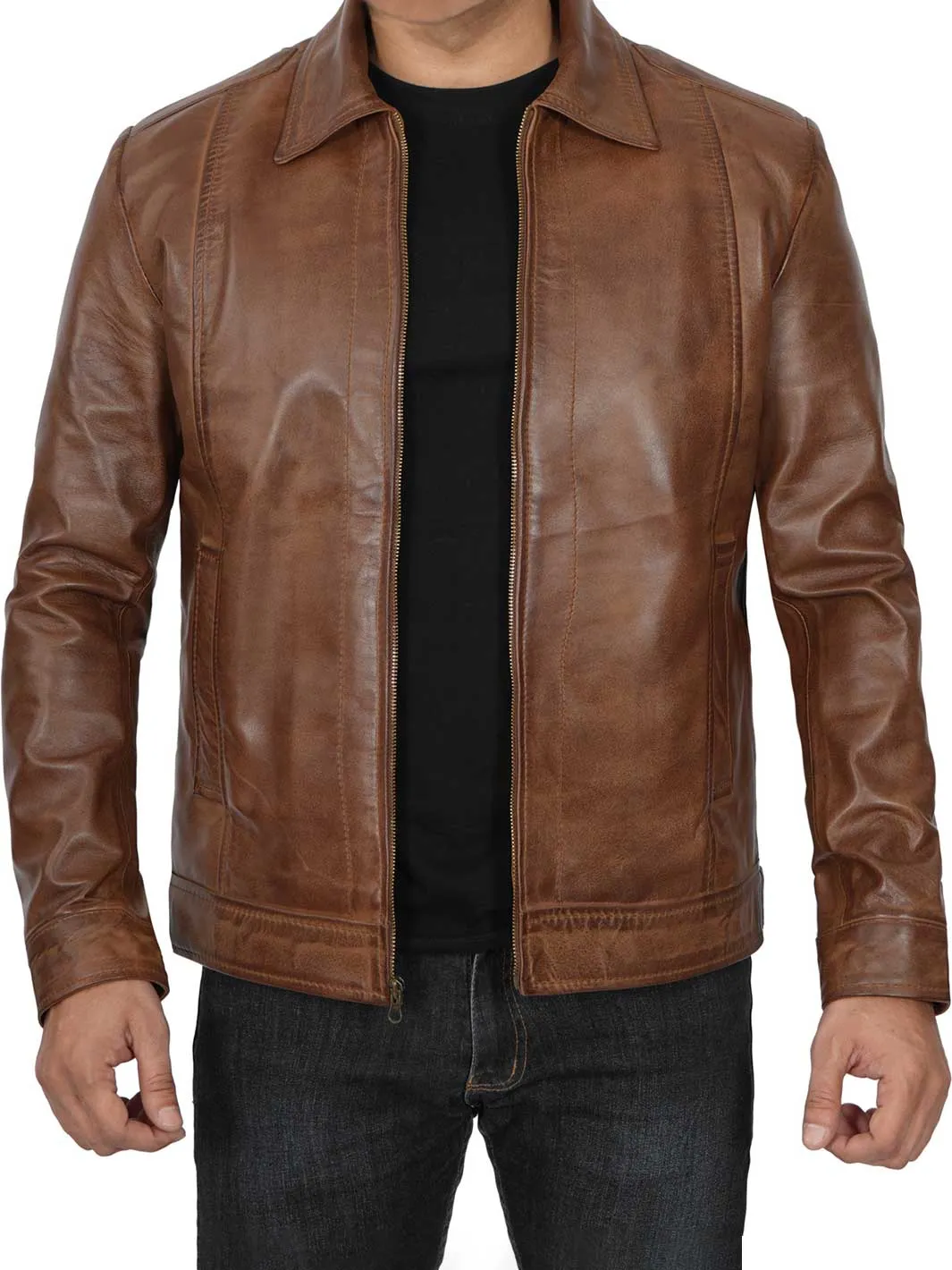 John Wick Mens Chocolate Brown Leather Jacket