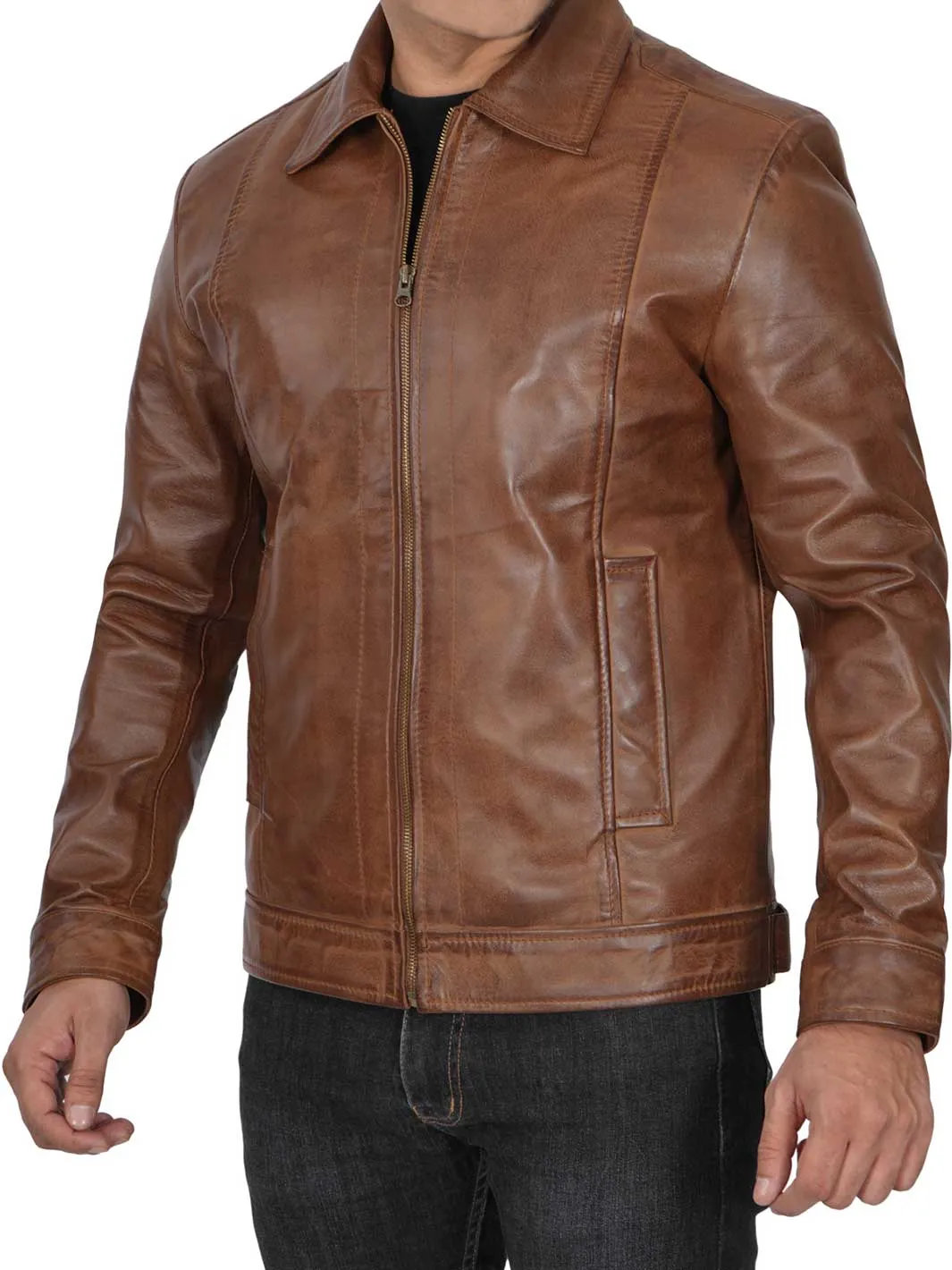 John Wick Mens Chocolate Brown Leather Jacket