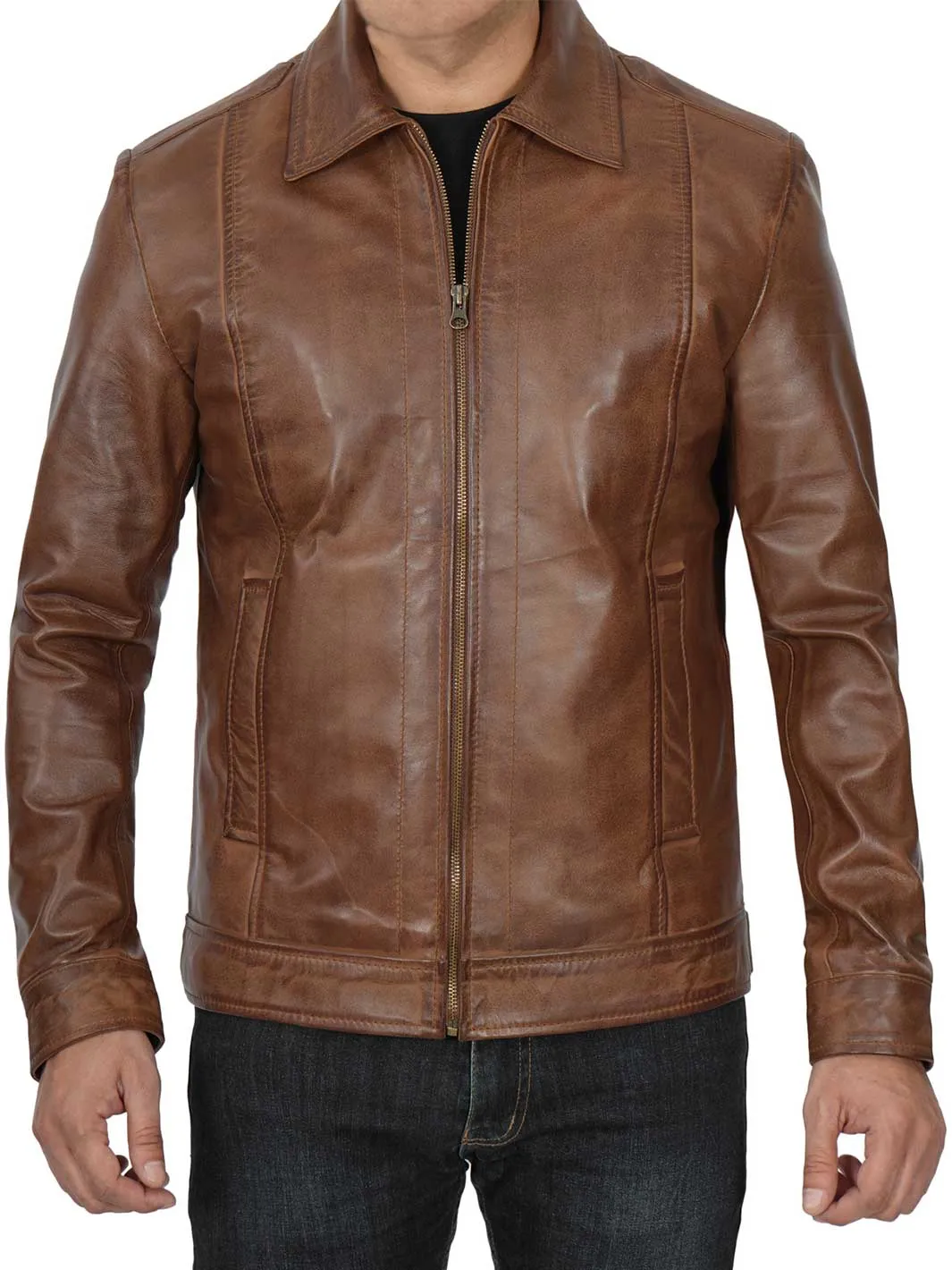 John Wick Mens Chocolate Brown Leather Jacket