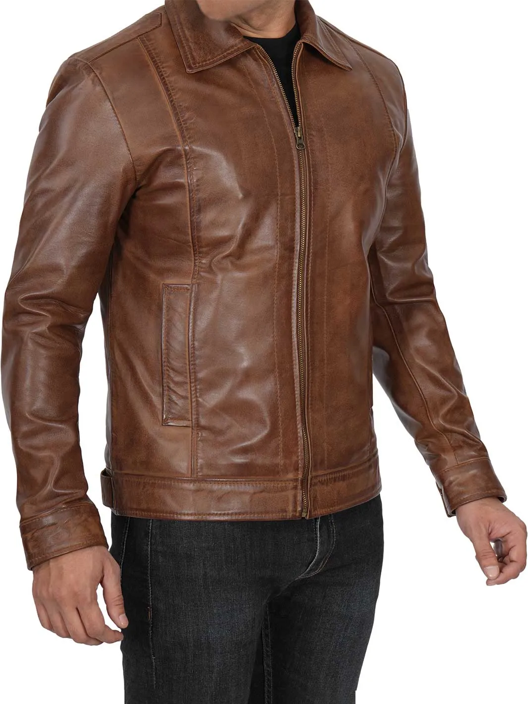 John Wick Mens Chocolate Brown Leather Jacket