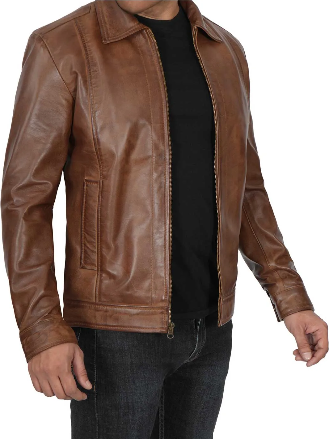 John Wick Mens Chocolate Brown Leather Jacket