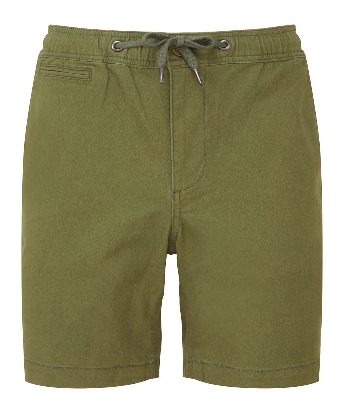 Mens drawstring chino shorts | Olive