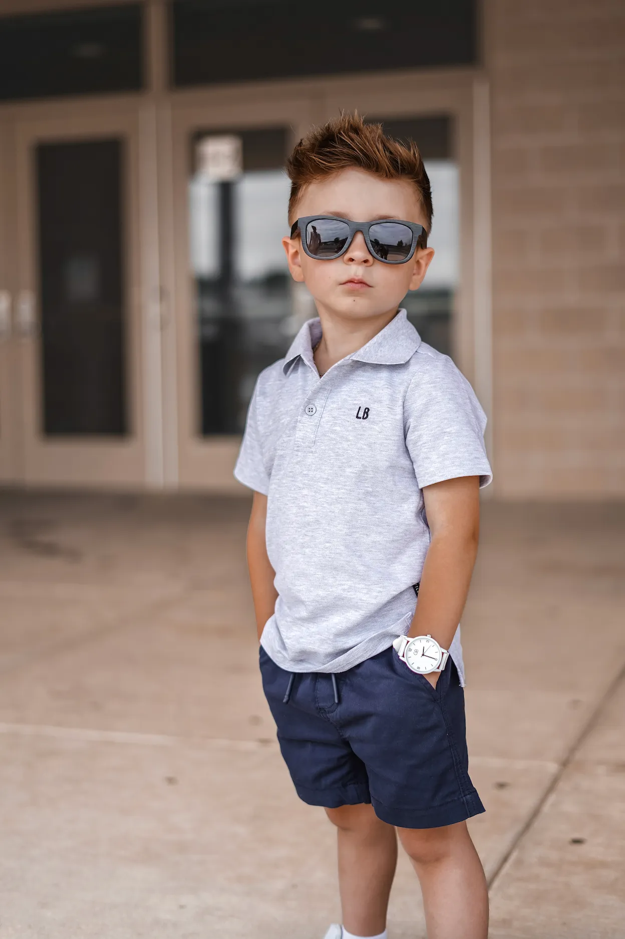 Navy Chino Short