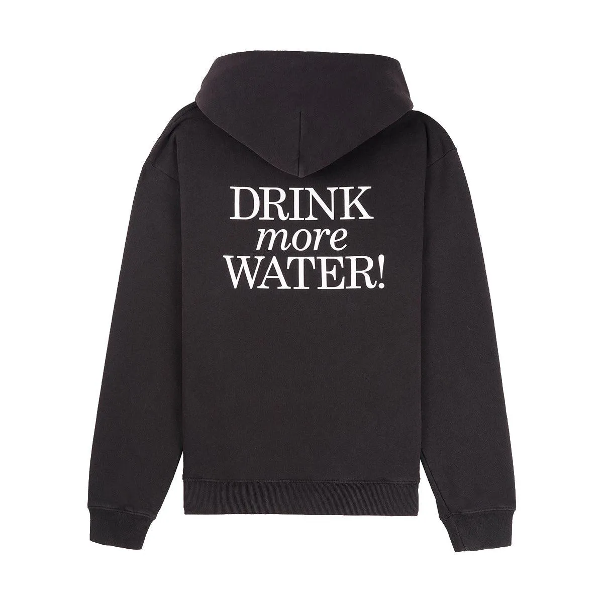 New Drink More Water Hoodie 'Faded Black'