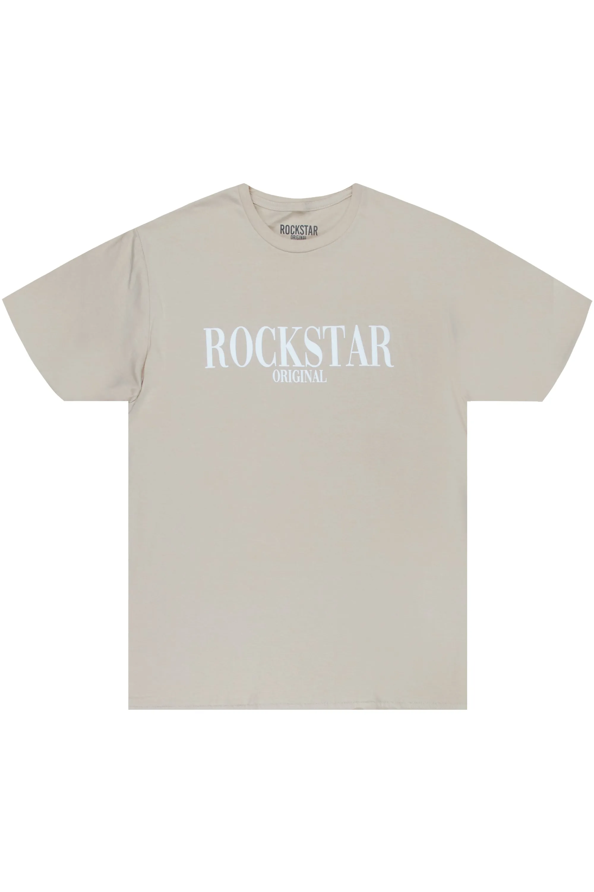 Octavio Printed T-Shirt-Beige/White