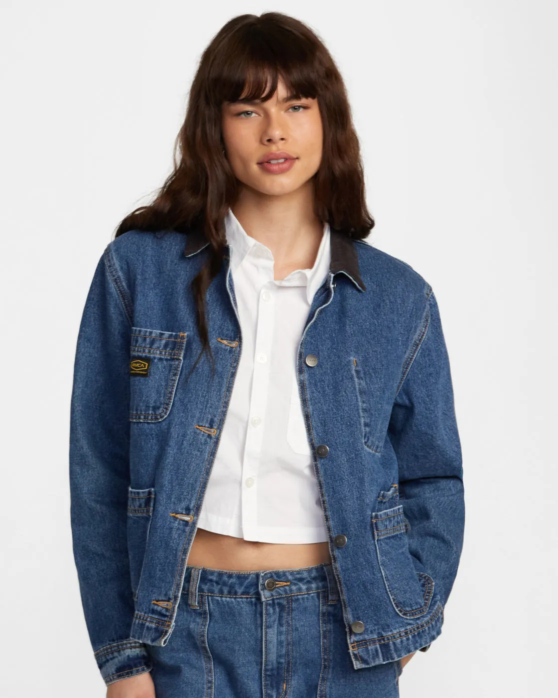 Recession Denim Chore Coat Jackets - Blue Rinse