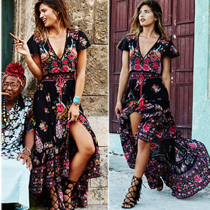 Spanish Love Long Boho Dress