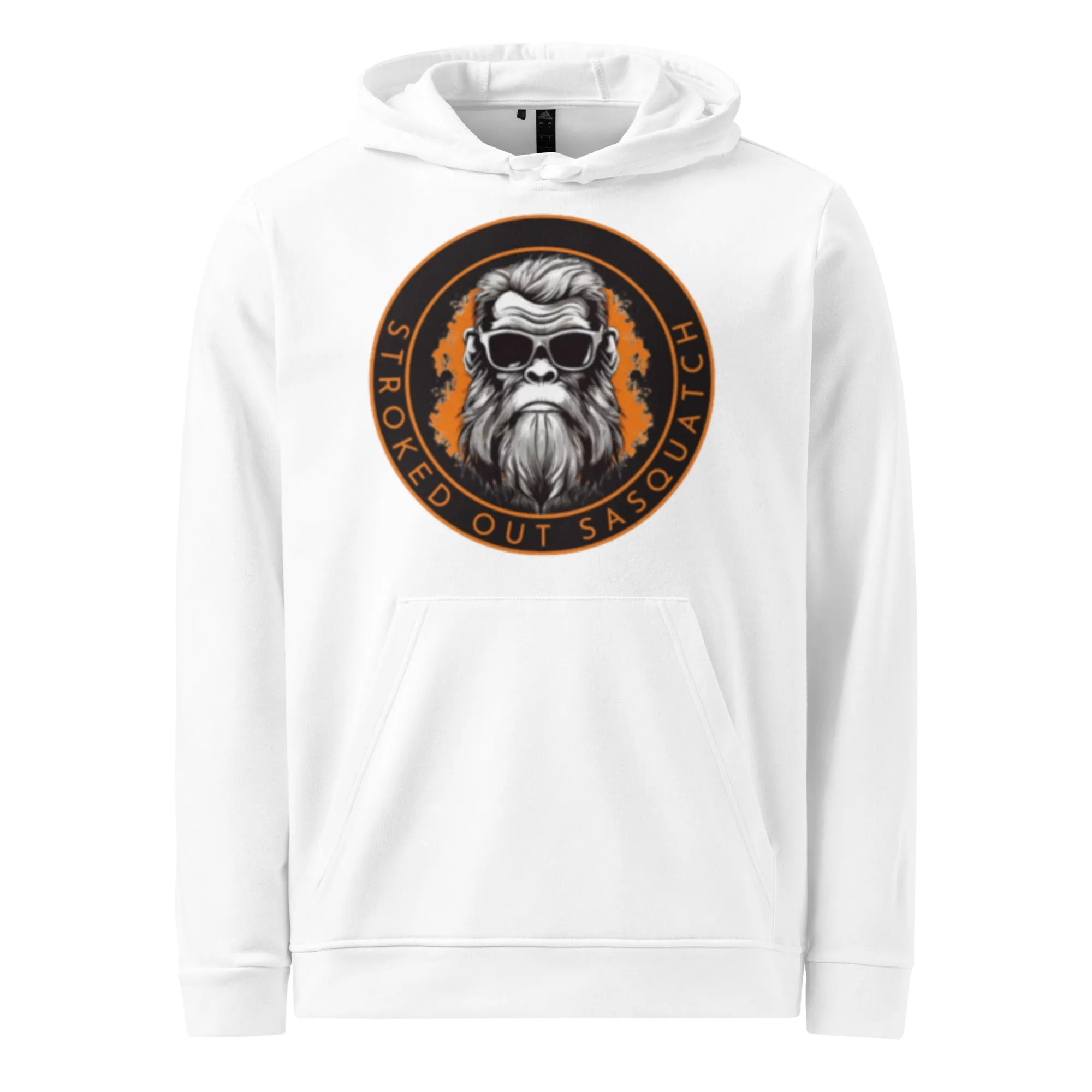 Stroked Out Sasquatch adidas fleece hoodie