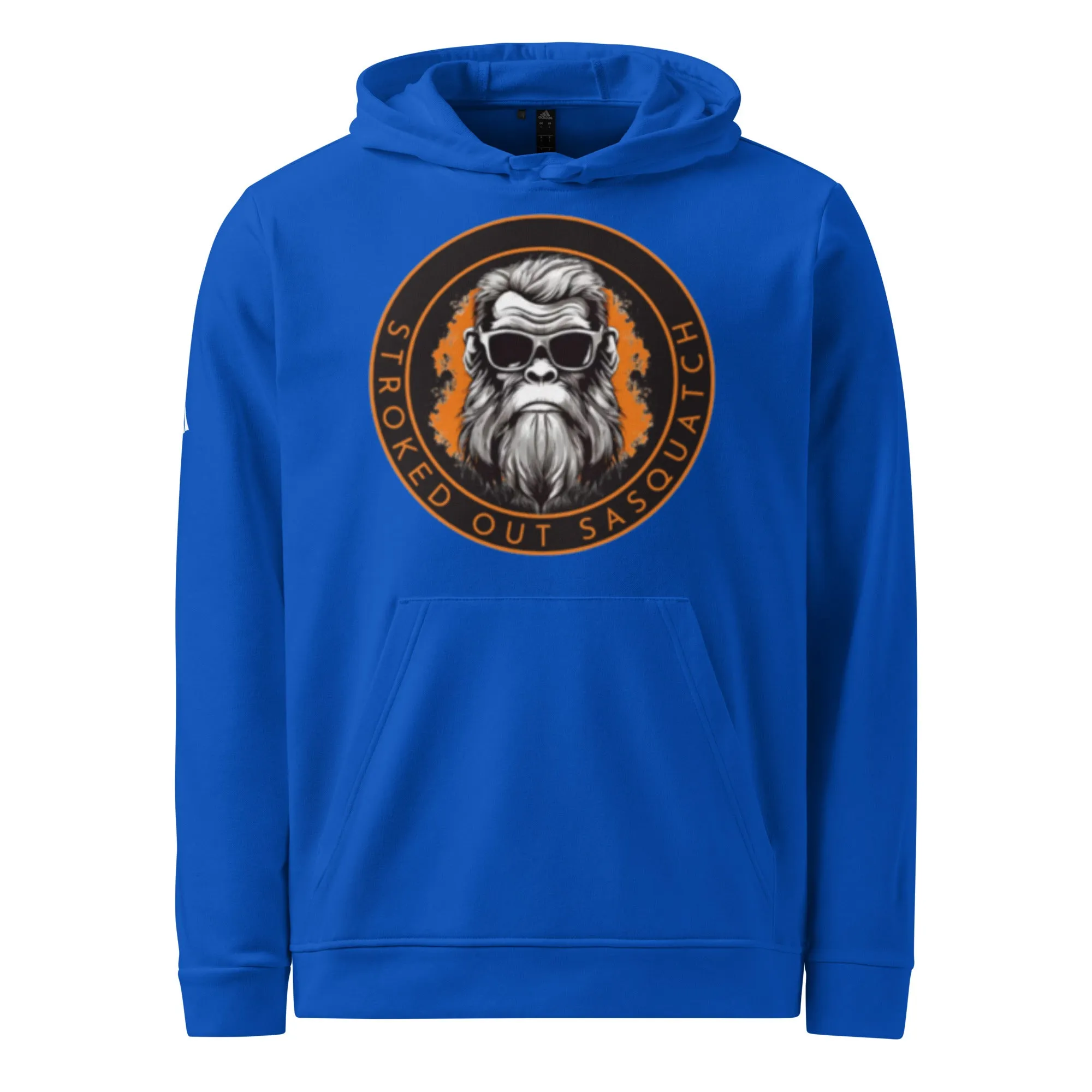 Stroked Out Sasquatch adidas fleece hoodie