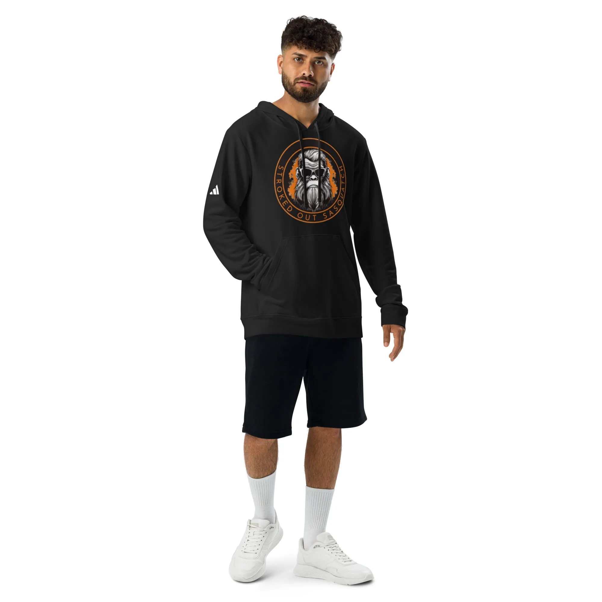 Stroked Out Sasquatch adidas fleece hoodie