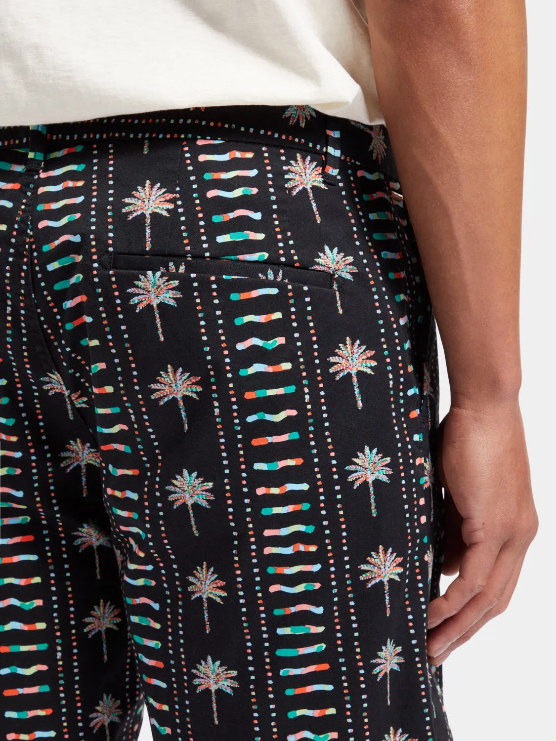 Stuart printed chino shorts