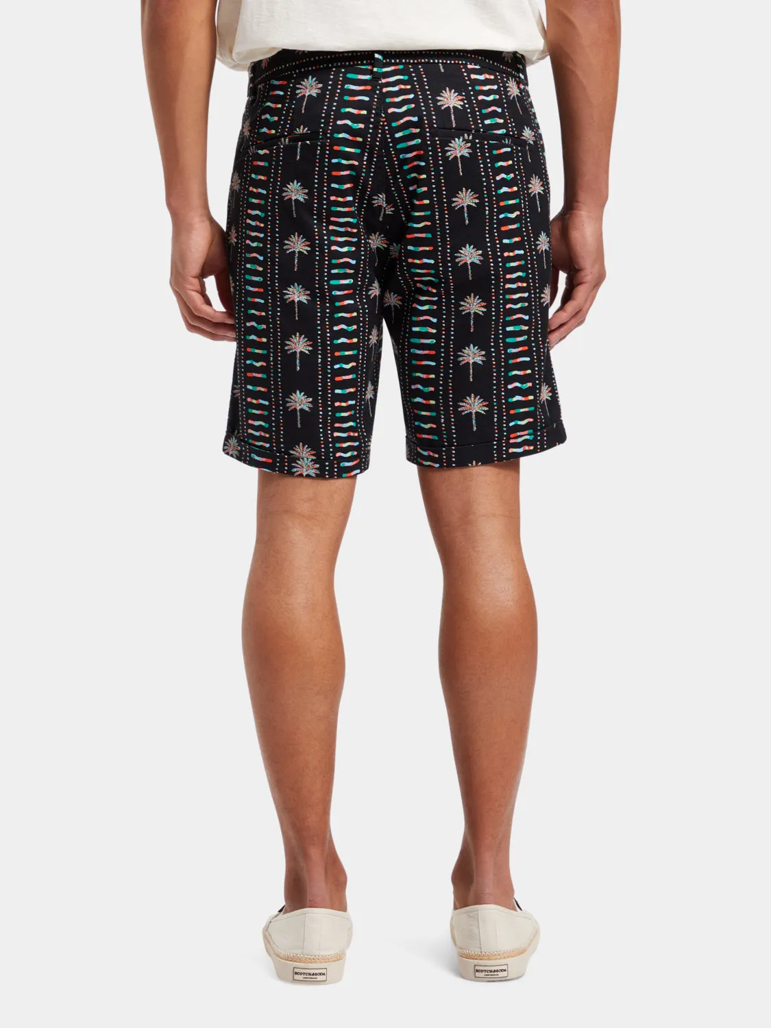 Stuart printed chino shorts