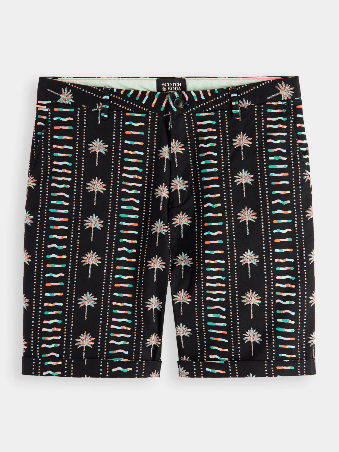 Stuart printed chino shorts