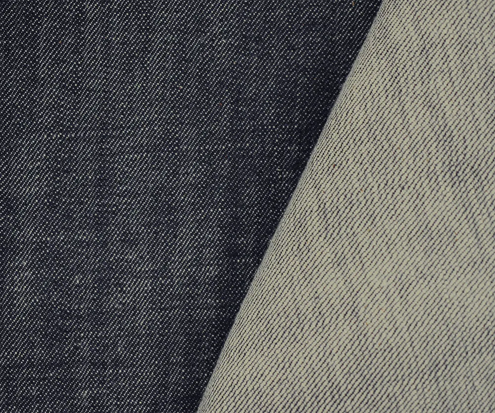 True Navy-White 12 oz. Cotton Japanese Selvedge Denim Fabric