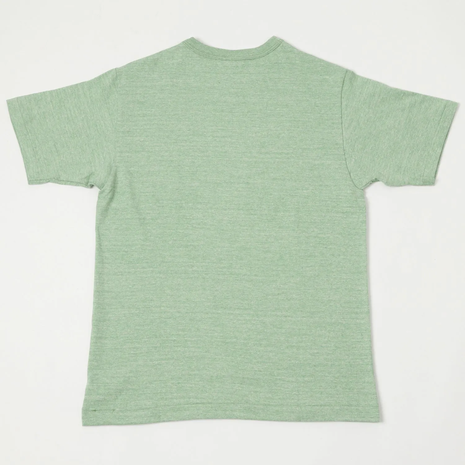 Warehouse & Co 4096 Heather Plain Crew Neck Tee - Green