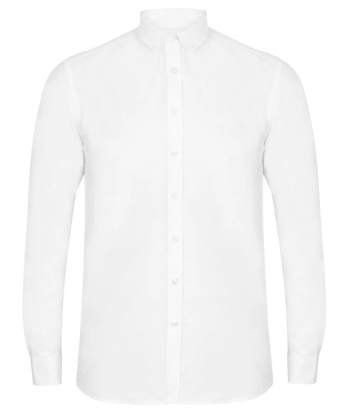 White - Modern long sleeve Oxford shirt