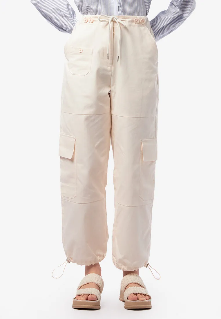 Wide Leg Cargo Trousers