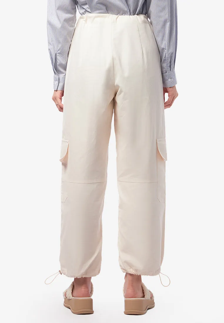 Wide Leg Cargo Trousers