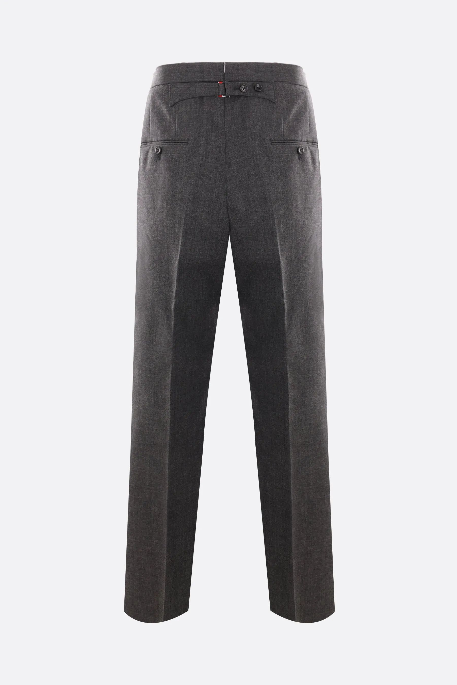 wide-leg crispy wool trousers