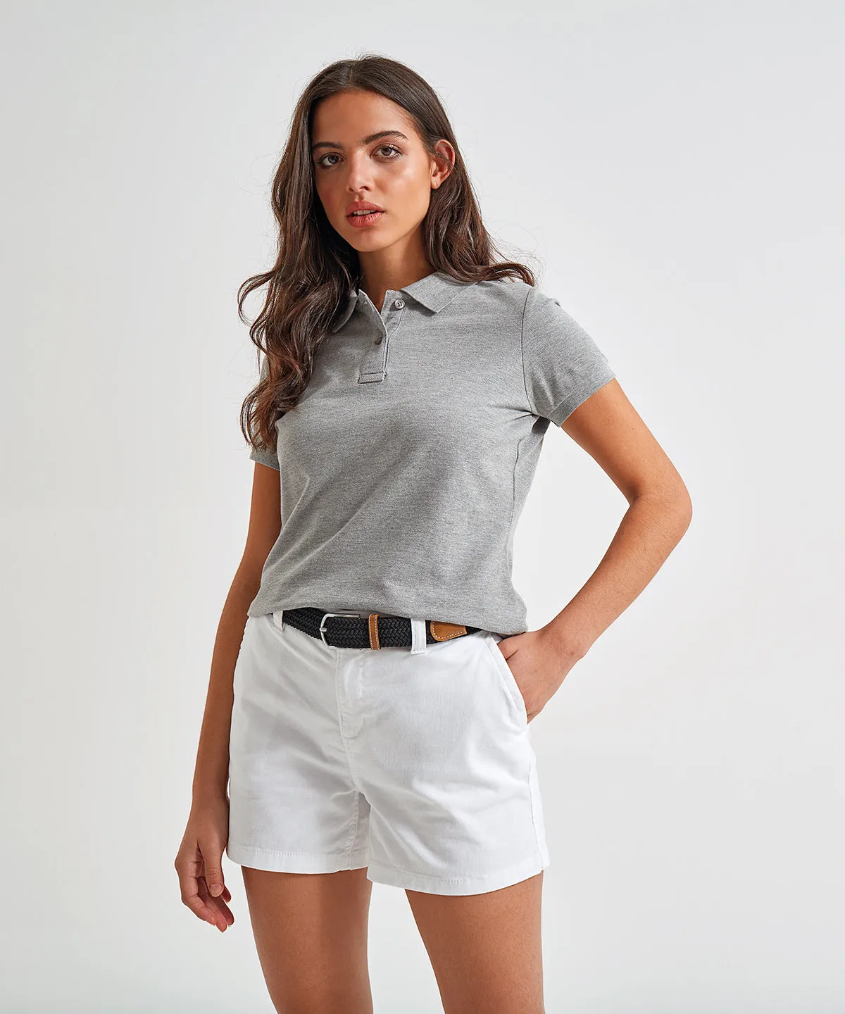 Womens chino shorts | Slate